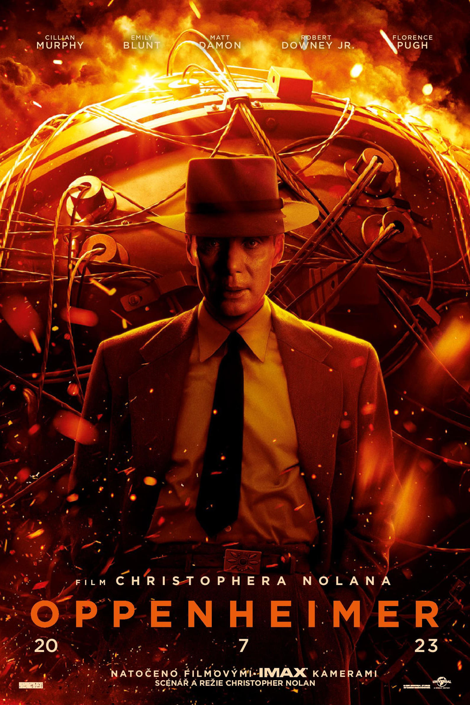 Poster for the movie "Oppenheimer"
